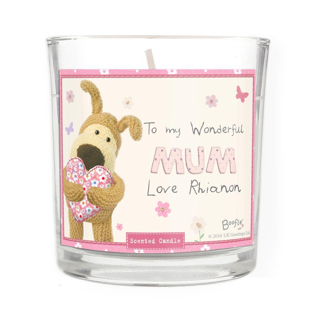 Personalised Boofle Flowers Scented Jar Candle £11.69